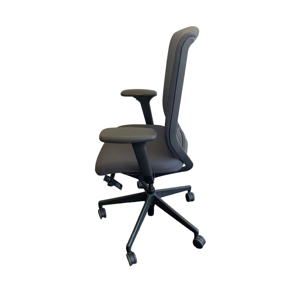 <tc>Senator</tc>Silla Evolve con respaldo alto y brazos regulables en altura en tela gris - Reacondicionada