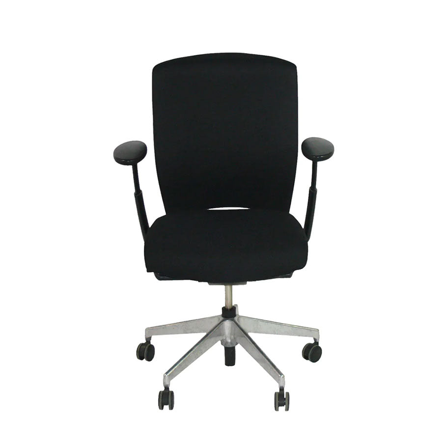 Senator: Enigma S21 Office Chair with Aluminium Frame in Black Fabric - Refurbished
