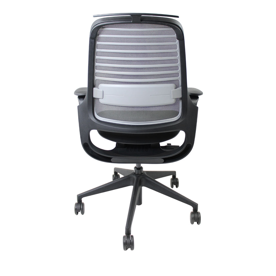 <tc>Steelcase</tc>Silla de oficina ergonómica Serie 1 en tela negra - Reacondicionada