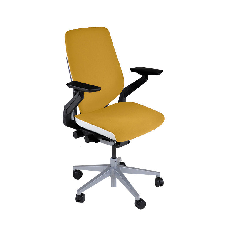 <tc>Steelcase</tc>Silla de oficina ergonómica Gesture - Tela amarilla - Reacondicionada