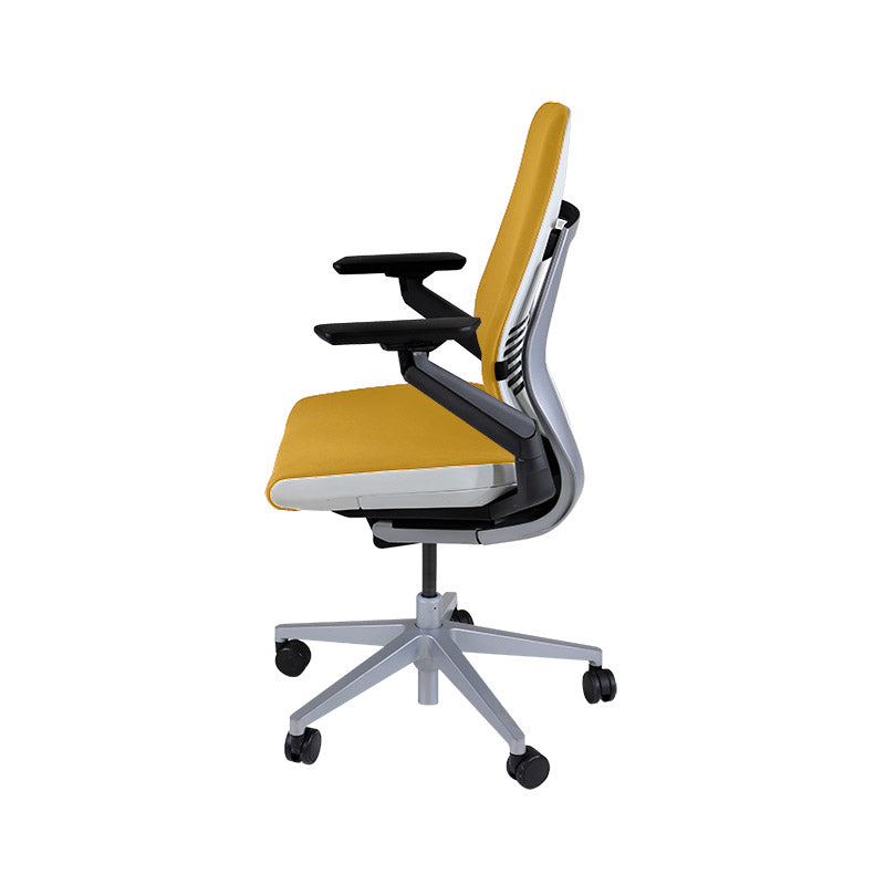 <tc>Steelcase</tc>Silla de oficina ergonómica Gesture - Tela amarilla - Reacondicionada