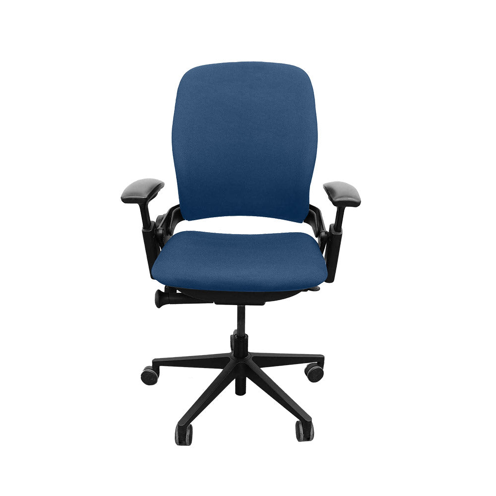 Steelcase: Leap V2 Office Chair Height Adjustable Arm Only - Blue Fabric - Refurbished