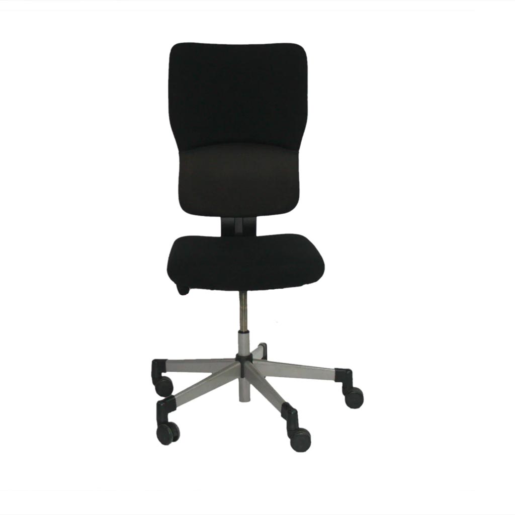 Steelcase: Lets B - Hi-Back Task Chair in Black Fabric without Arms - Refurbished
