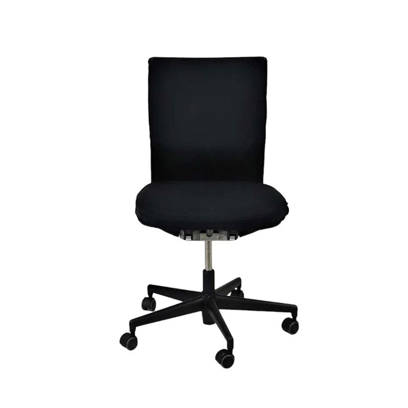 Vitra: Axess Office Chair in Black Fabric Without Arms - Refurbished