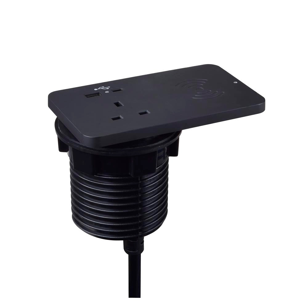 Módulo de potencia de dúo de iones rectangulares en la disco en negro