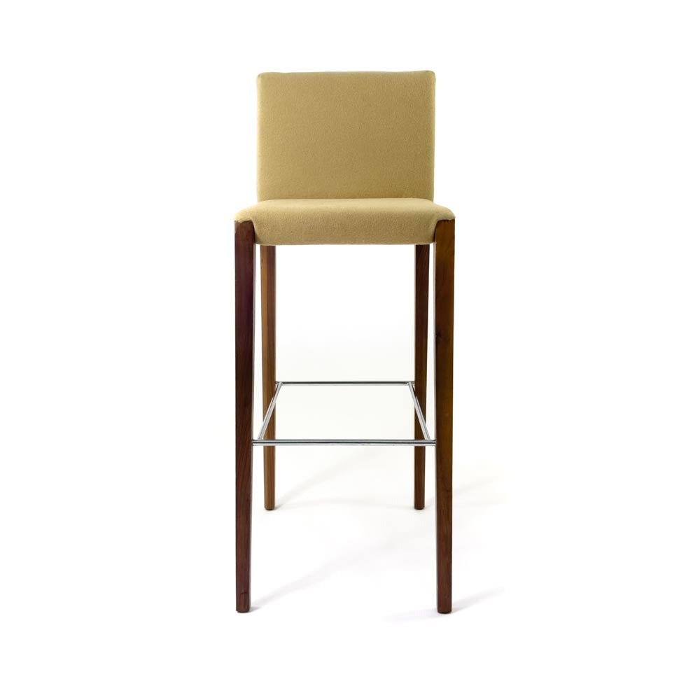 <tc>Walter Knoll</tc>Taburete de bar Andoo en tela color canela - Reacondicionado