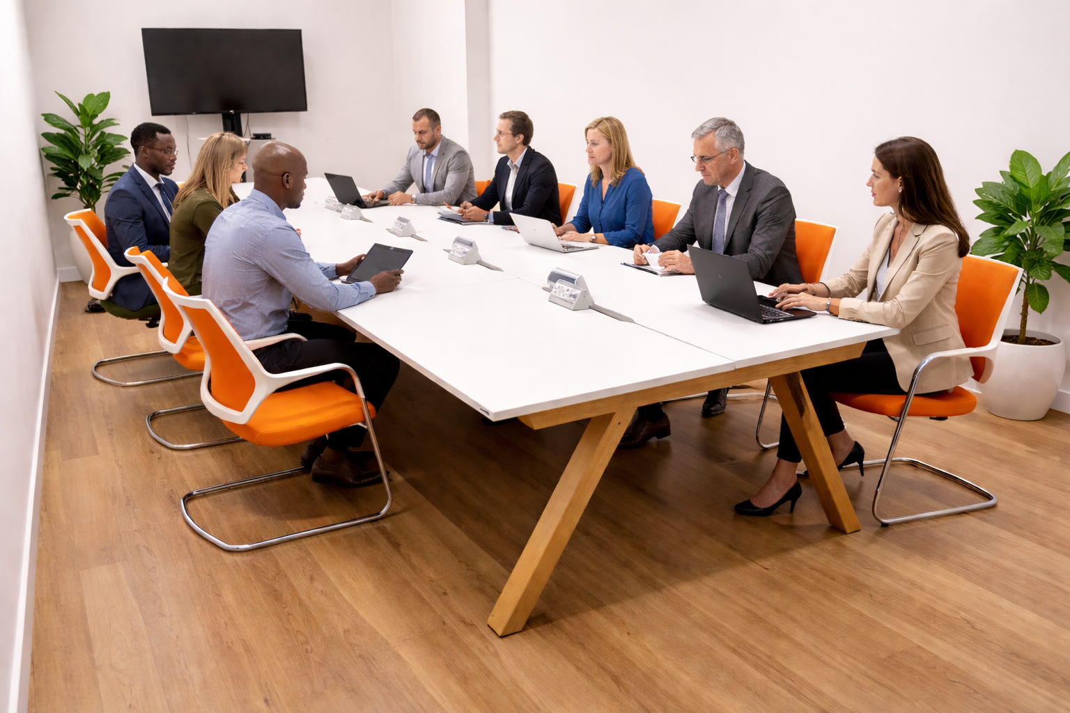 Orangebox: Mesa de reuniones Zee - Reacondicionado