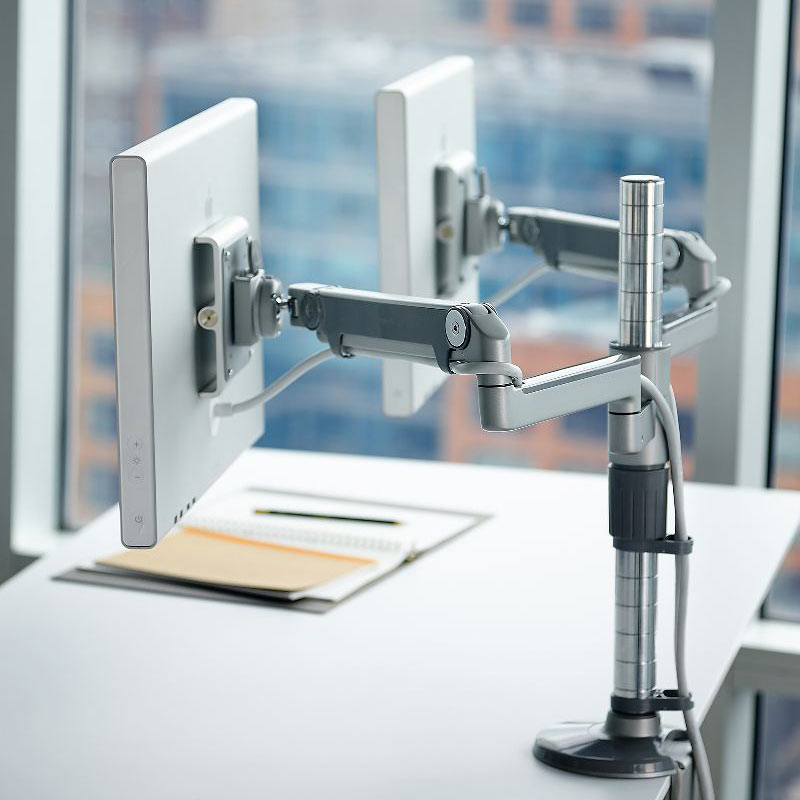 <tc>Humanscale</tc>Brazo para monitor de doble pantalla M/Flex - Reacondicionado