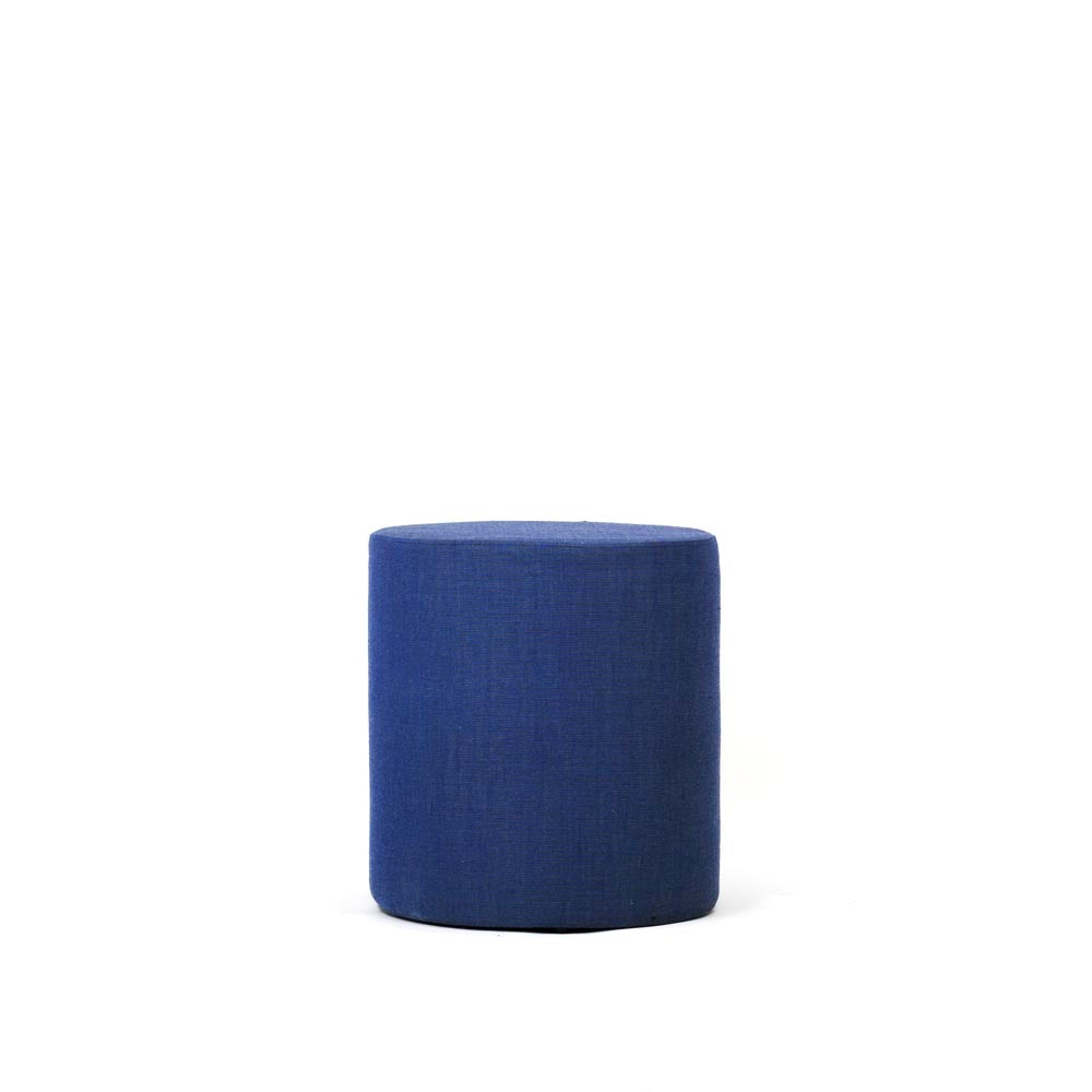 <tc>Connection</tc>Puf Bend/Taburete Pod en Tela Azul Marino - Reacondicionado