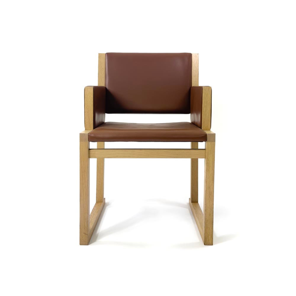 B&B Italia: Musa Chair in Brown Leather - Refurbished