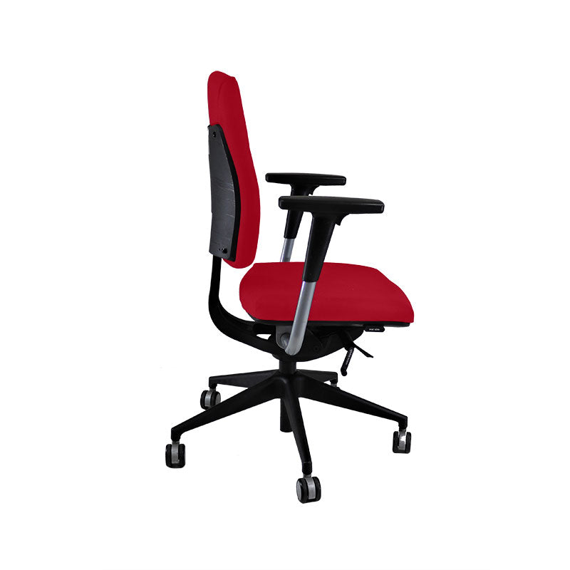 <tc>Senator</tc>: <tc>Sprint</tc> Silla de trabajo en tela roja - Reacondicionada