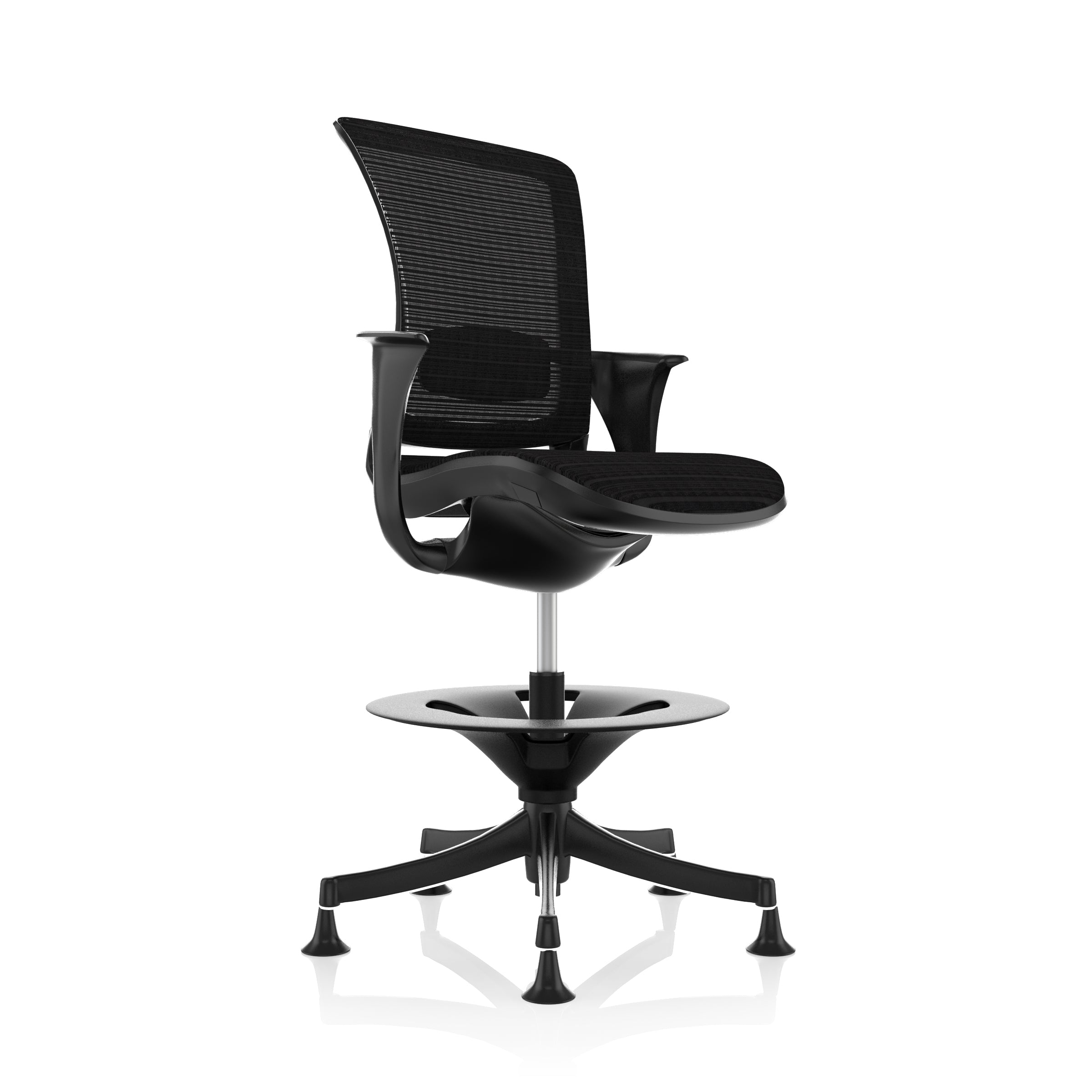 Asiento de confort: silla de dibujante de skate en negro - restaurado