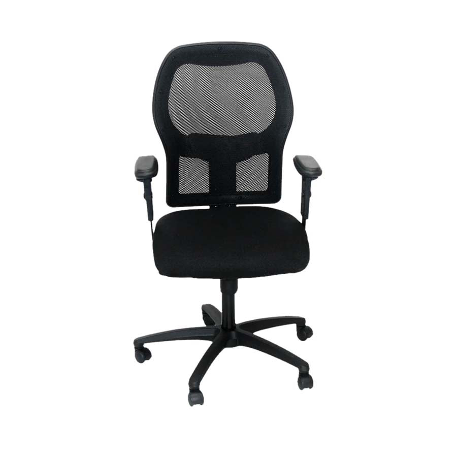 <tc>Ahrend</tc>Silla de trabajo tipo 160 en tela negra - Reacondicionada