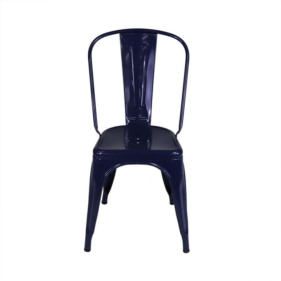 <tc>Tolix</tc>: Silla Chaise A Cafe - Reacondicionada