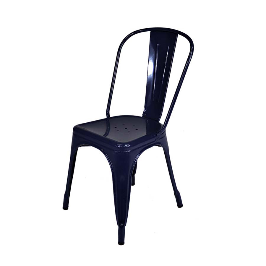 <tc>Tolix</tc>: Silla Chaise A Cafe - Reacondicionada