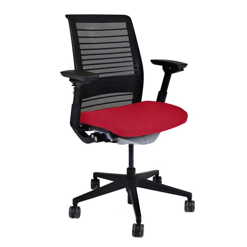 <tc>Steelcase</tc>: <tc>Think V2</tc> Silla de oficina con respaldo de malla - Reacondicionada