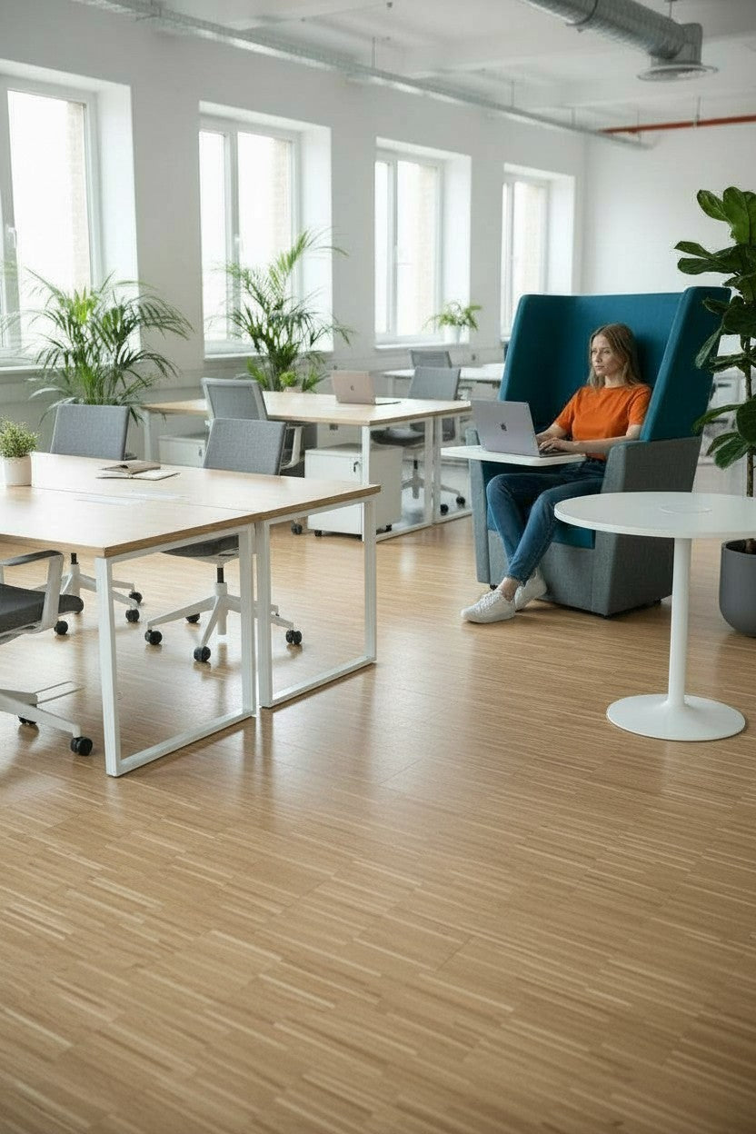 Orangebox: Dark Teal and Grey Away From The Desk (AFTD) High-Back Single Sofa: - Refurbished