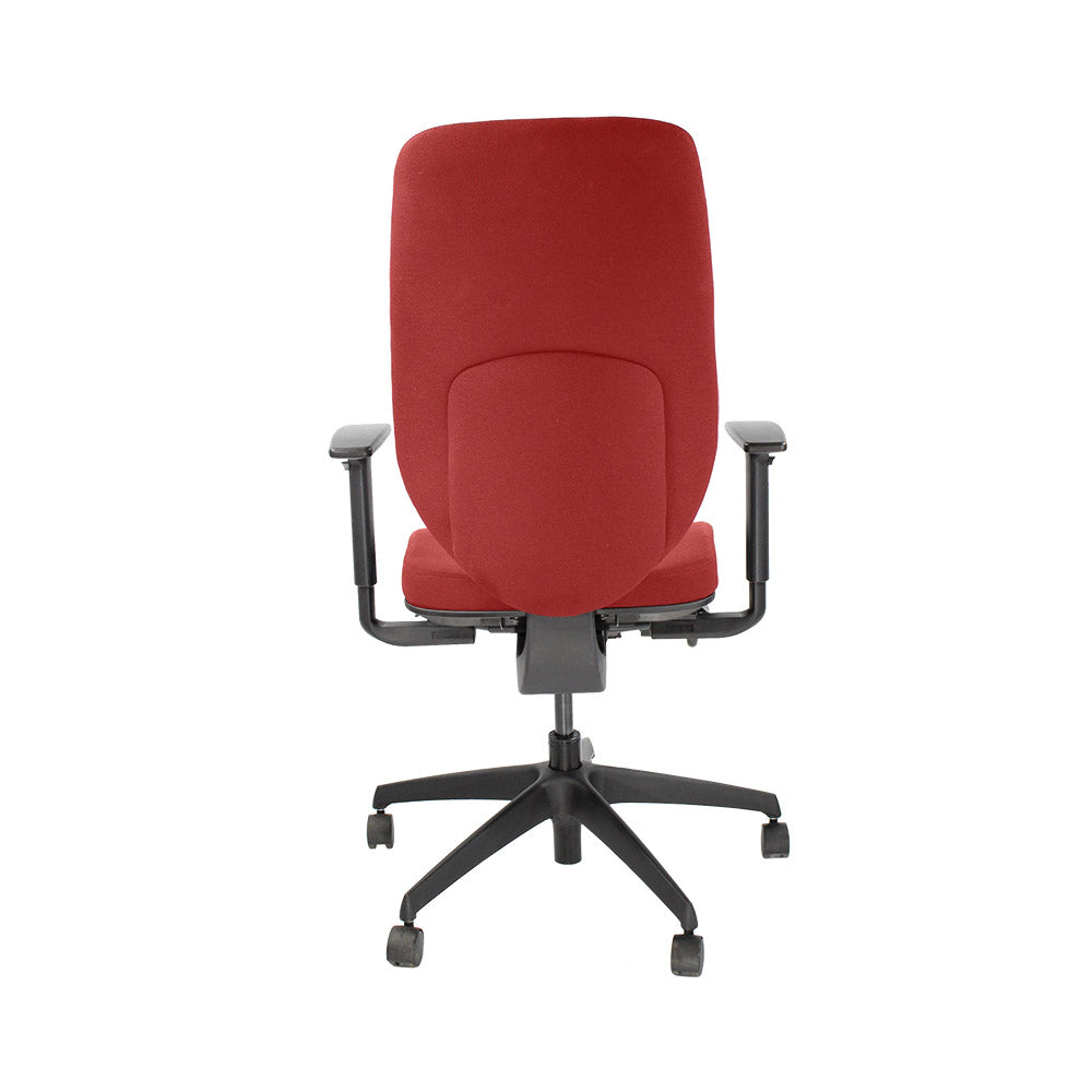 Boss Design: Silla operativa Key - Tela roja nueva - Reacondicionada