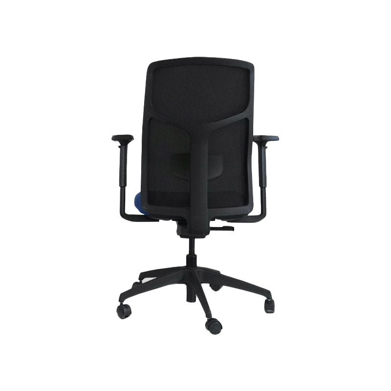 Boss Design: Tauro en tela azul - Silla operativa - Reacondicionado