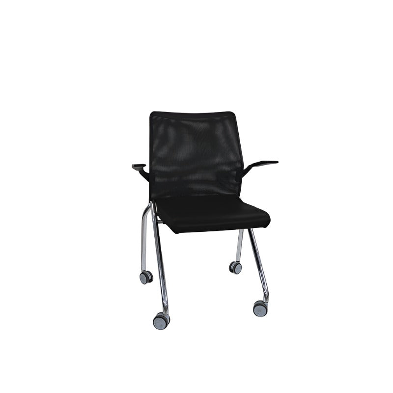 Boss Design: Silla plegable negra con brazos - Reacondicionado