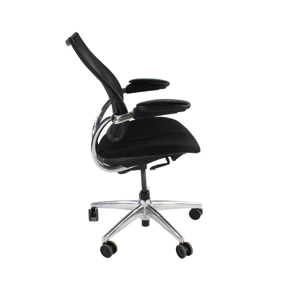 Humanscale: Liberty Task Chair in Black Fabric/Aluminium Frame - Refurbished