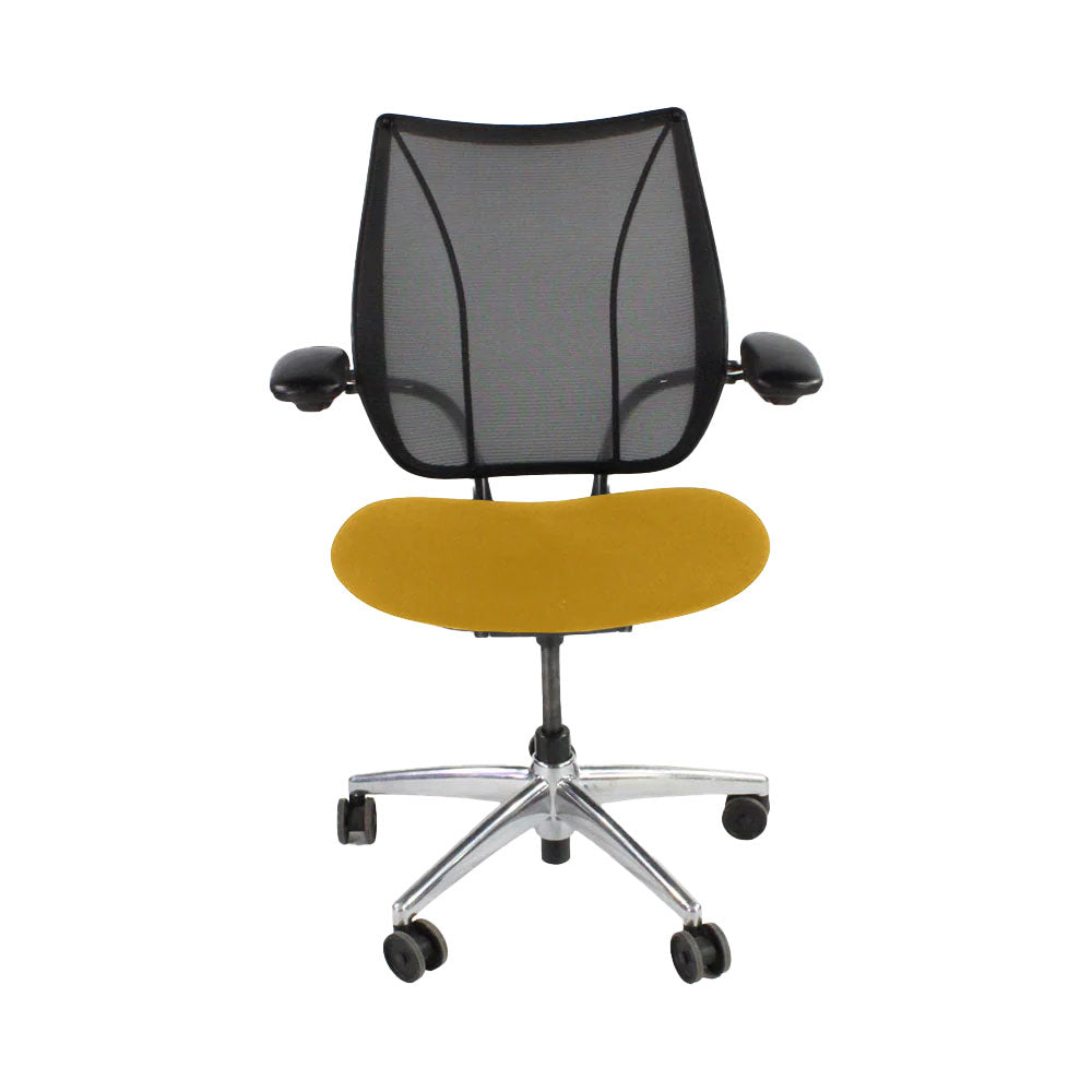 Humanscale: Liberty Task Chair in Yellow Fabric/Aluminium Frame - Refurbished