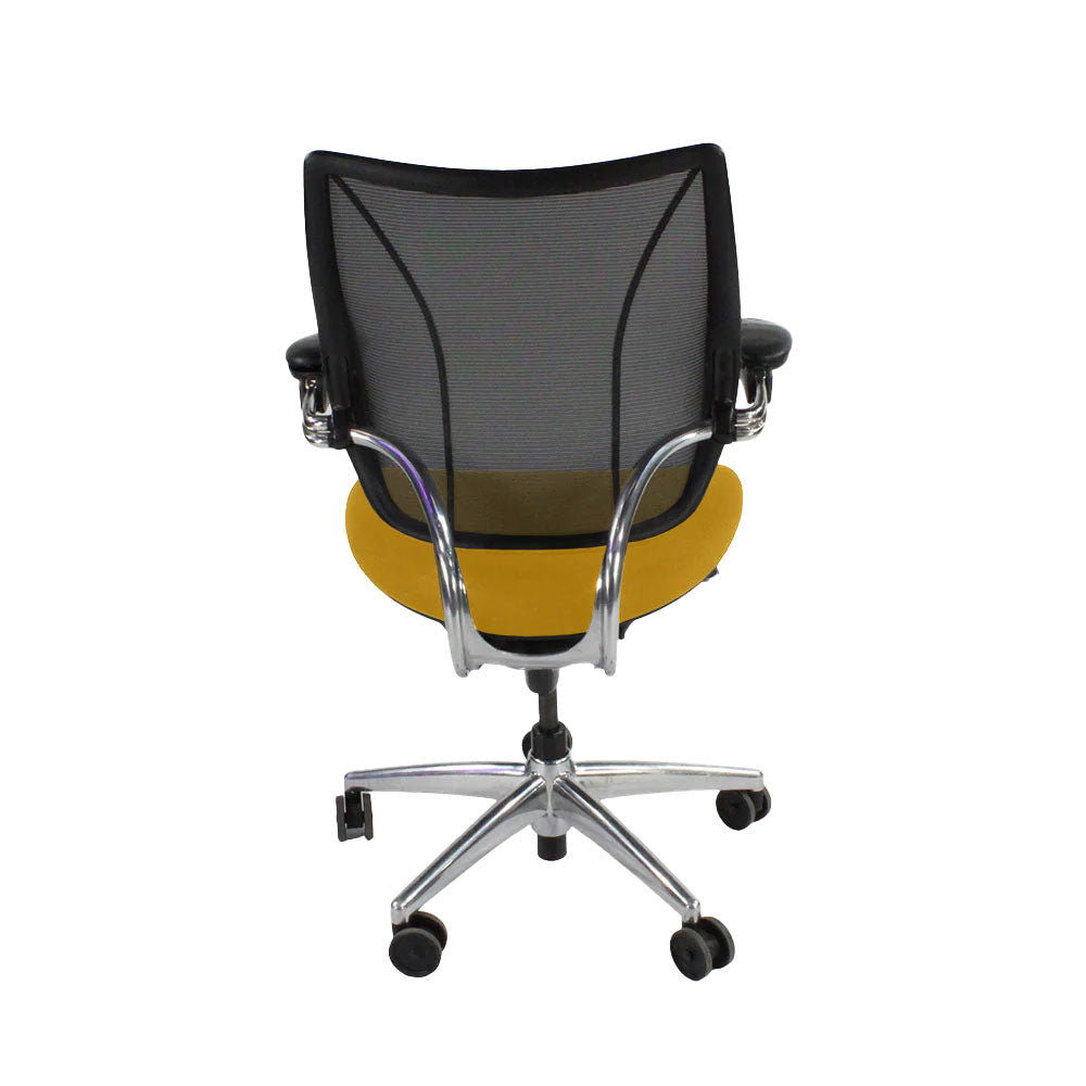 Humanscale: Liberty Task Chair in Yellow Fabric/Aluminium Frame - Refurbished