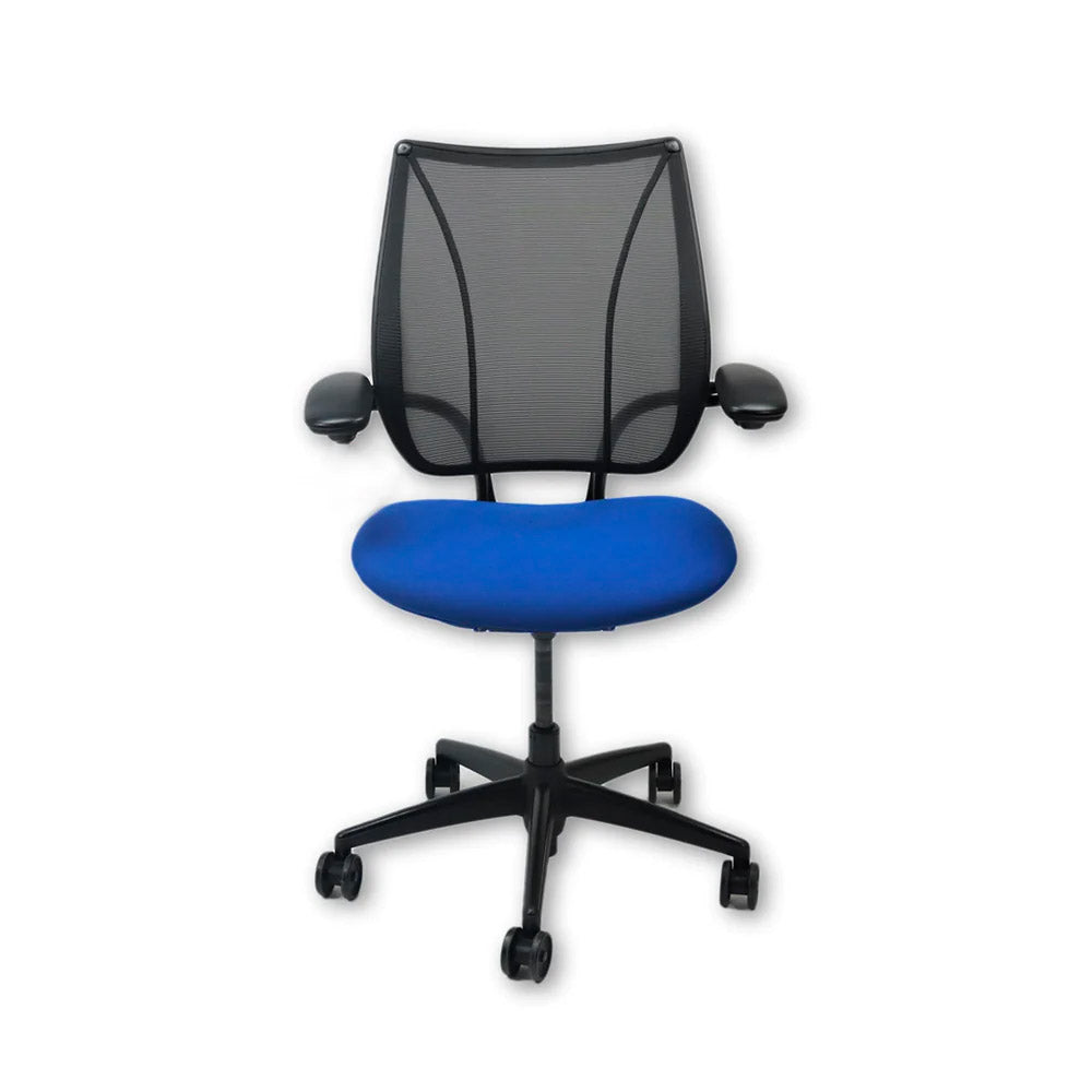 Humanscale: Silla operativa Liberty en tela azul - Reacondicionada