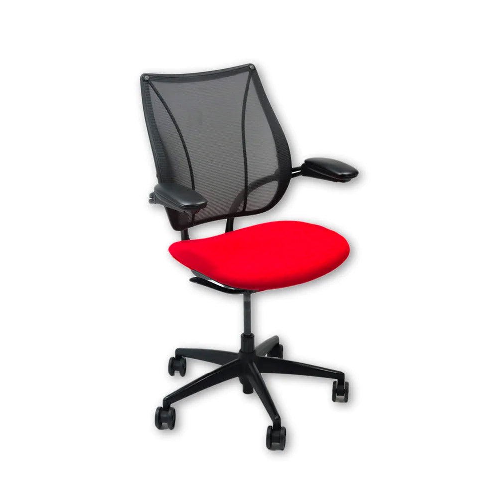 Humanscale: Silla operativa Liberty de tela roja - Reacondicionada