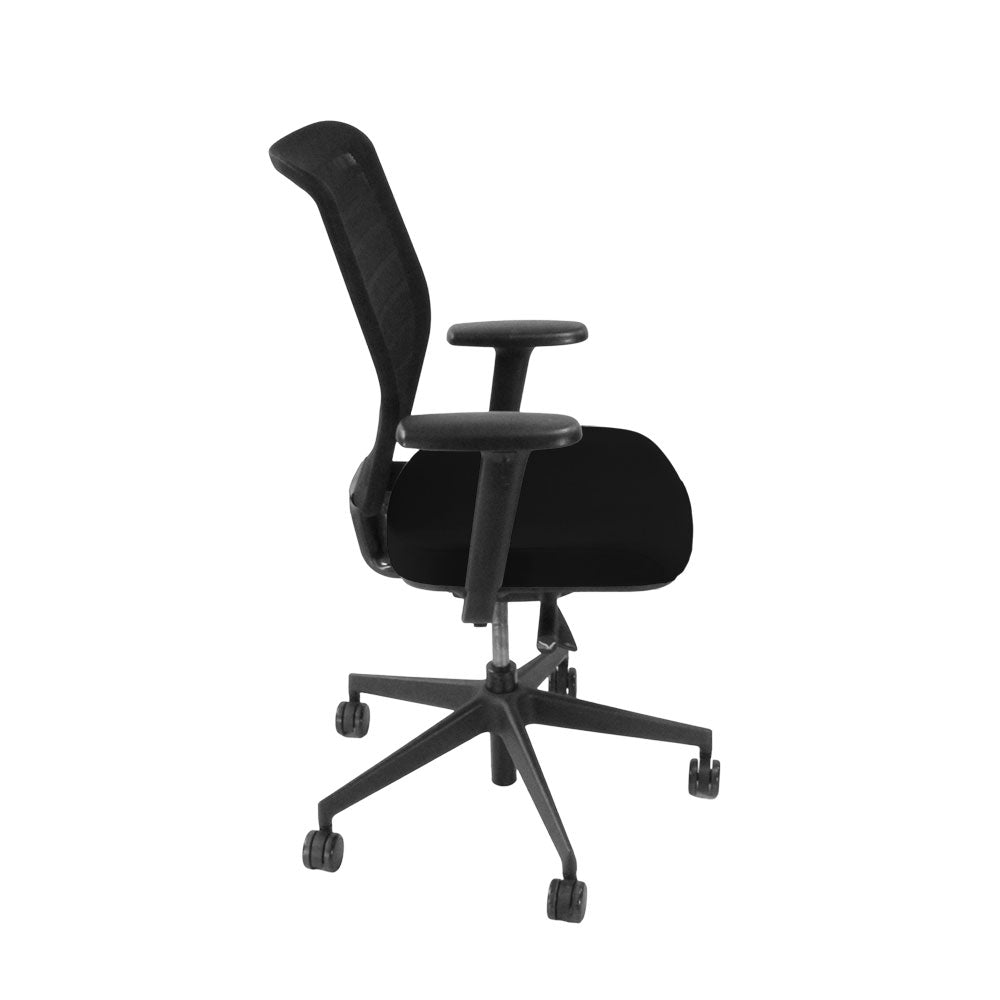 Senator: Fuse Operator Chair in Black Fabric - Refurbished