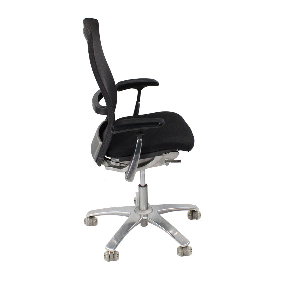 Knoll: Life Task Chair in Black Fabric - Refurbished