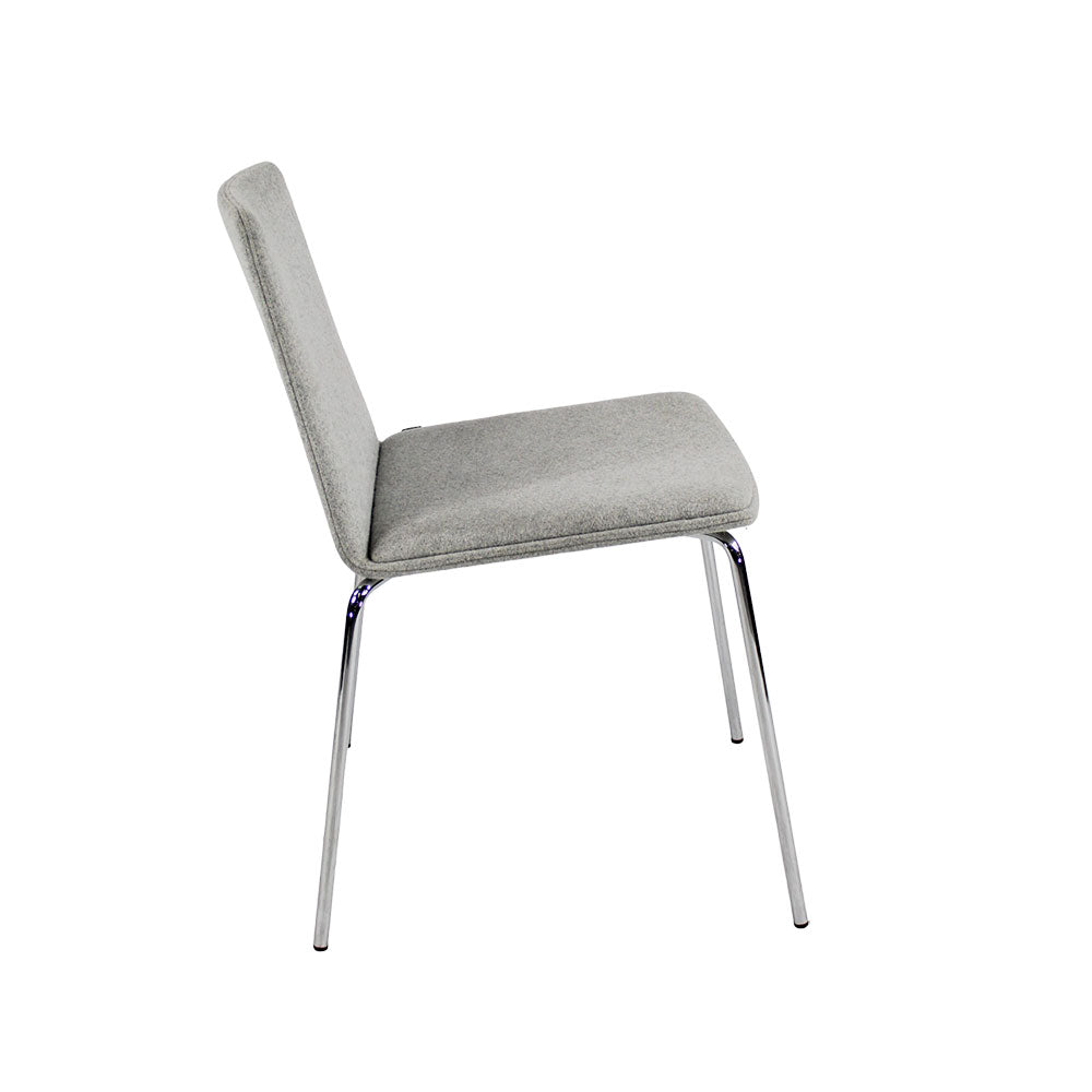 Steelcase: Silla apilable Coalesse de tela gris - Reacondicionada