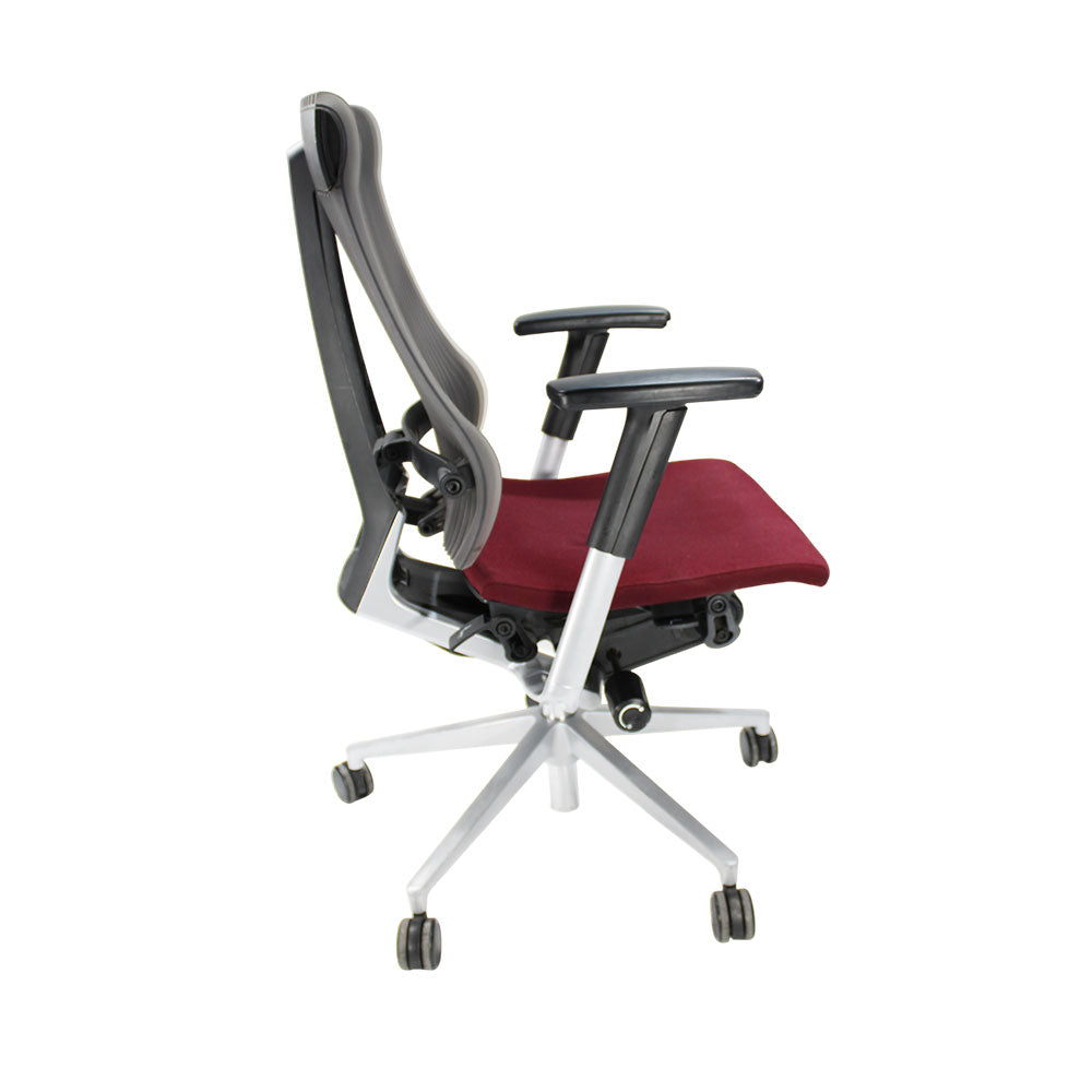 Itoki Global: Spina Office Chair in Burgundy Fabric - Refurbished