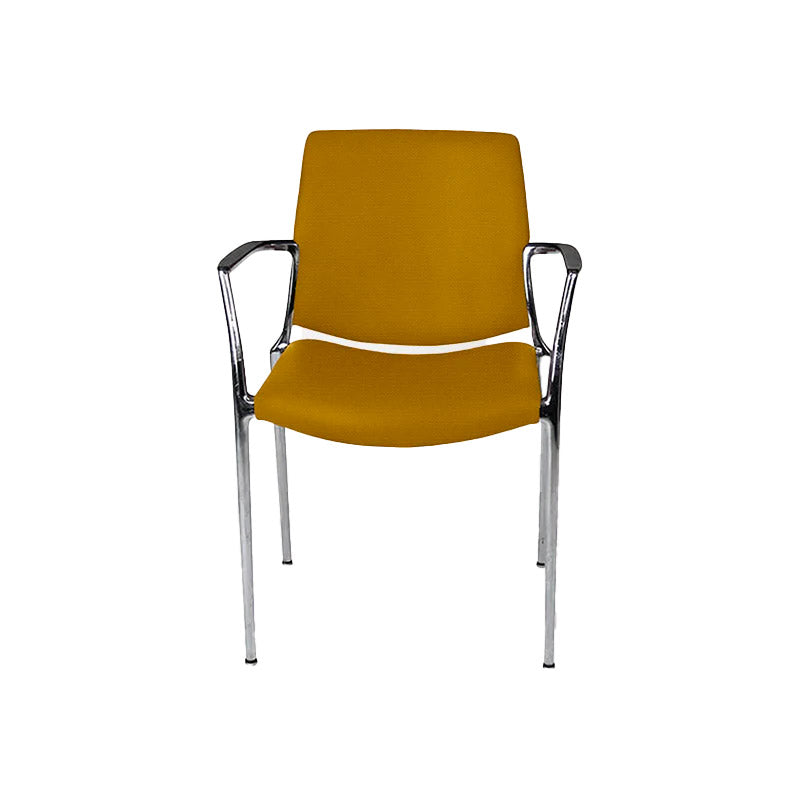 Kusch & Co: Capa 4200 Chair in Yellow Fabric - Refurbished