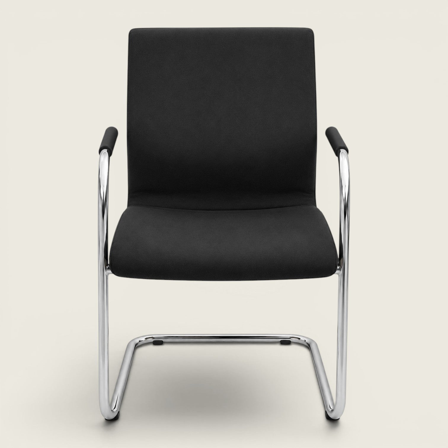 LD Seating: Conference Chair in Black Fabric with a Oak Back Finish - Refurbished