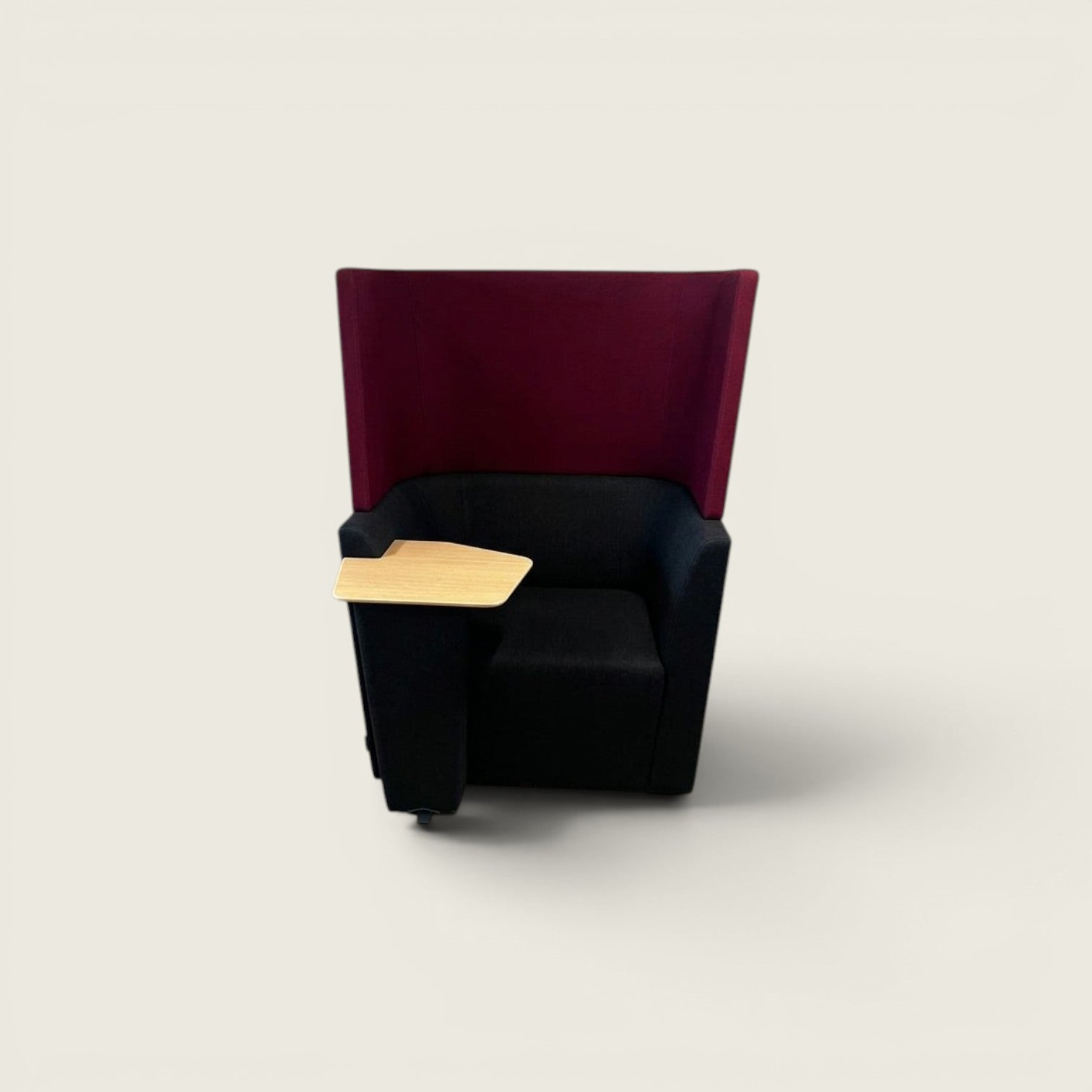 Orangebox: Away From The Desk (AFTD) High-Back Single Sofa in Burgundy and Black - Refurbished
