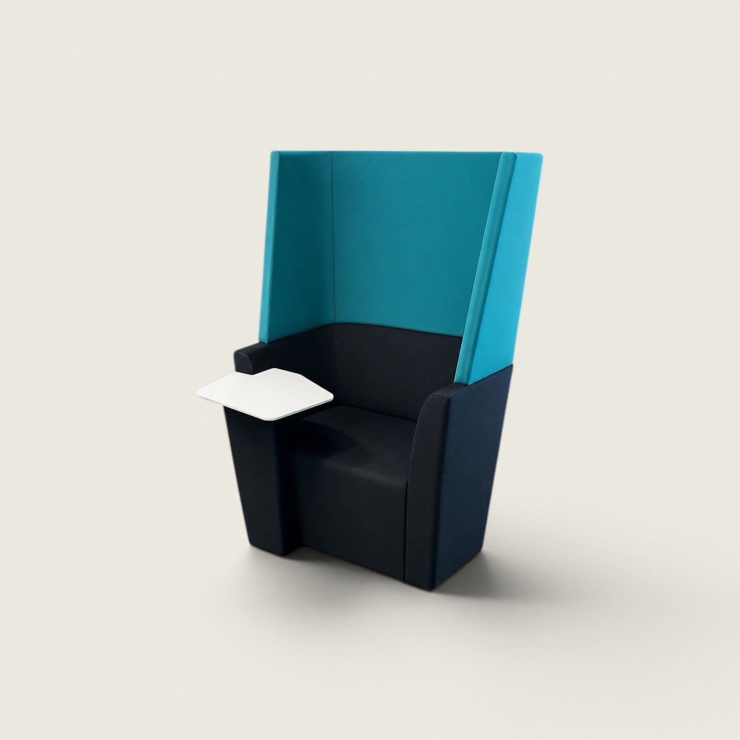Orangebox: Away From The Desk (AFTD) High-Back Single Sofa in Blue and Black - Refurbished