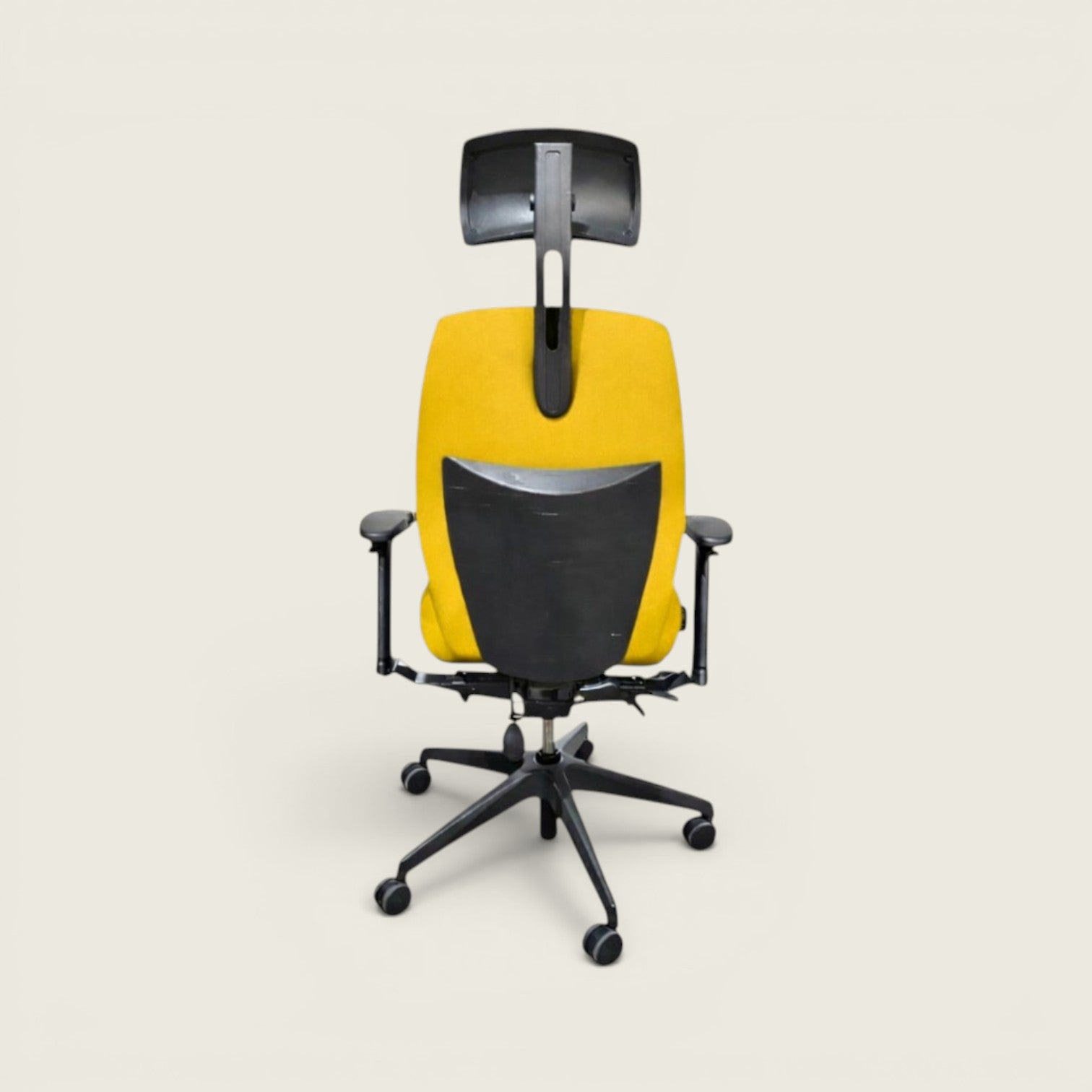 Posturite: Respaldo Alto Positiv Plus con Reposacabezas En Amarillo - Reacondicionado