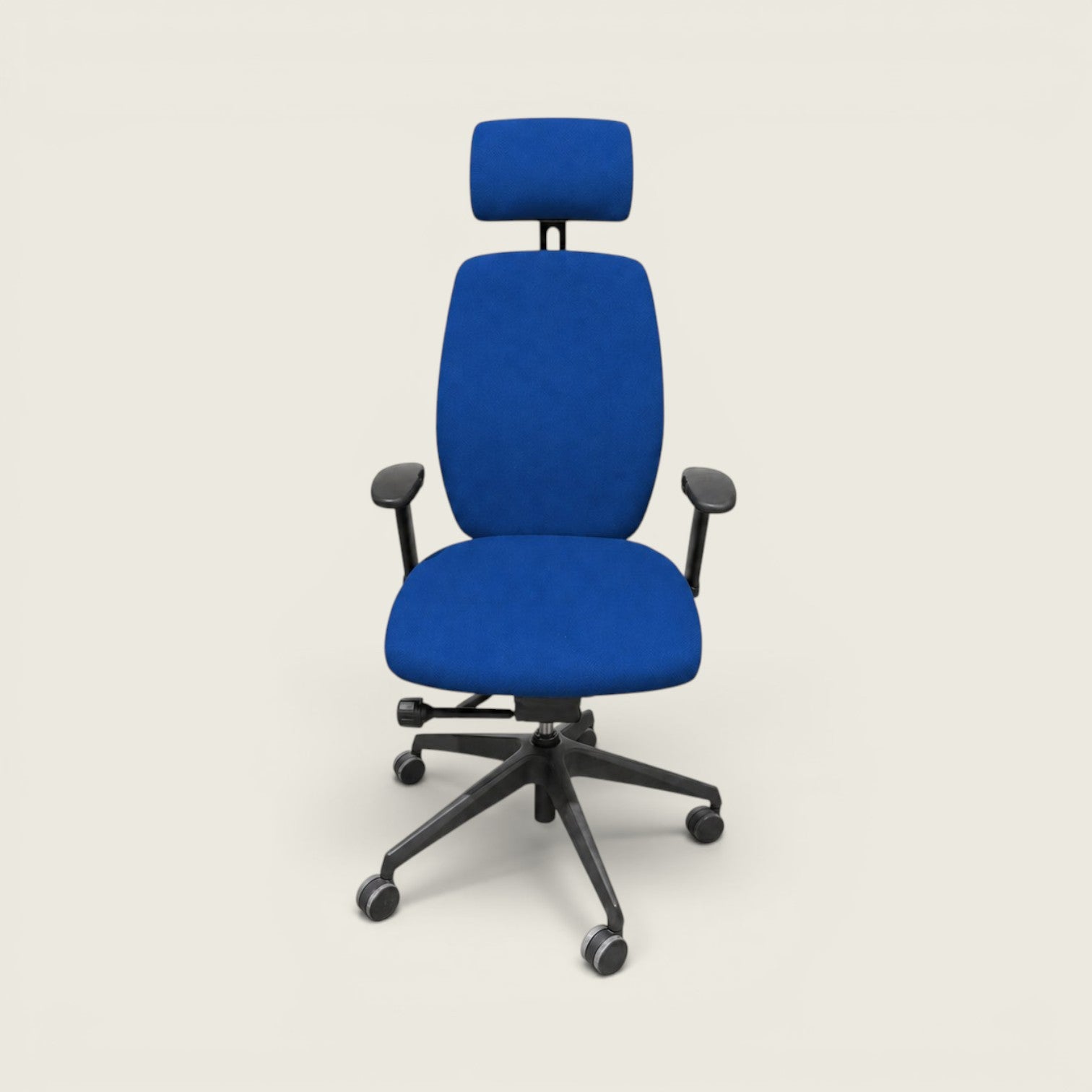 Posturite: Positiv Plus Respaldo Alto con Reposacabezas En Azul - Reacondicionado