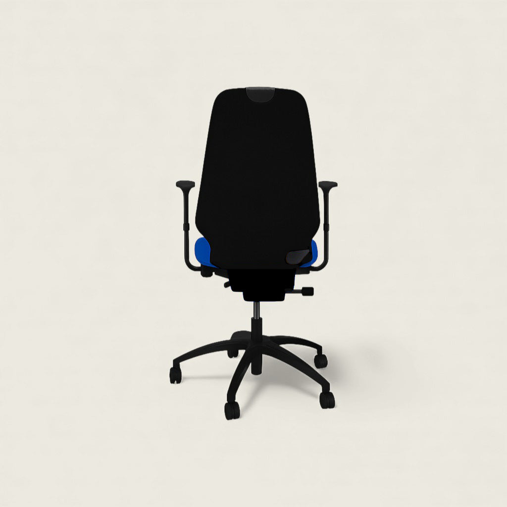 RH Logic: Silla de Oficina Ergonómica con Respaldo Alto Azul 400 - Reacondicionada