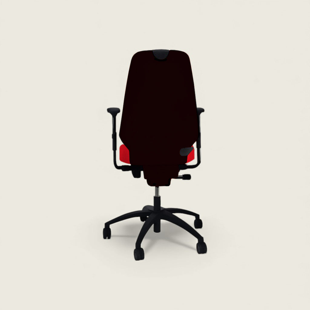 RH Logic: Silla de Oficina Ergonómica con Respaldo Alto 400 Roja - Reacondicionada