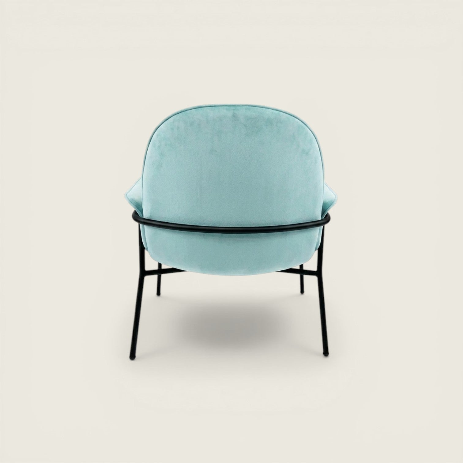 Saxen: Silla auxiliar/visitantes suave en azul claro - Reacondicionado