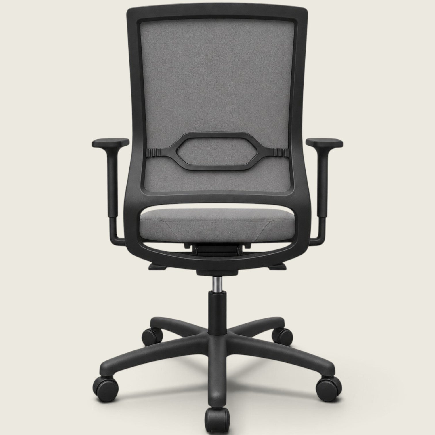 Sedus: Quarterback Task Chair in Grey Fabric with a Grey Fabric Back - Refurbished
