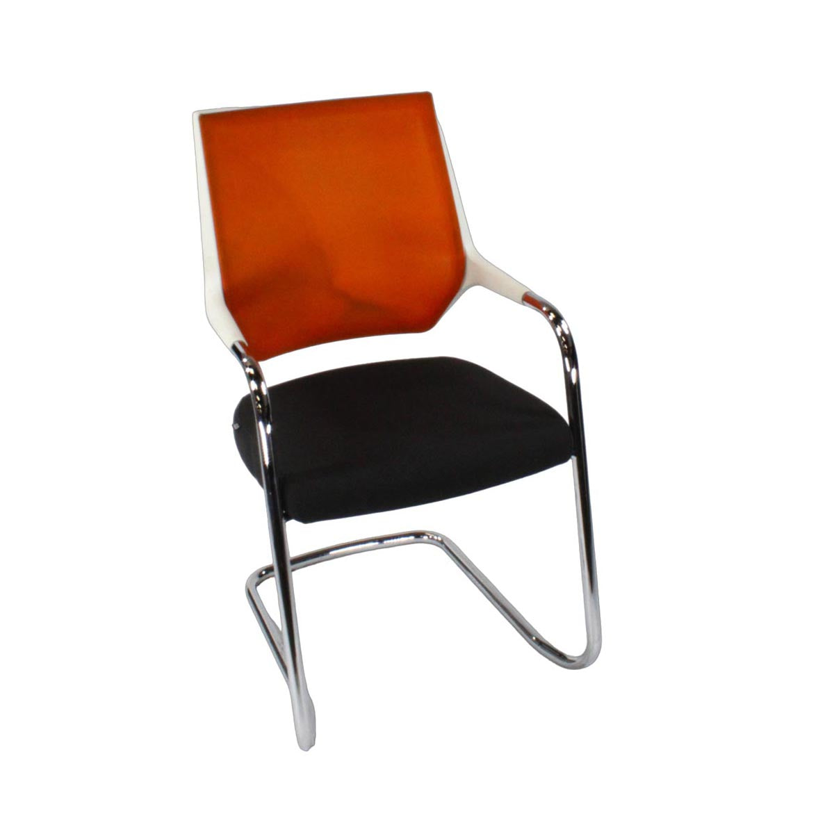 Sedus: Quarterback Cantilever Chair Orange/Black/White - Refurbished