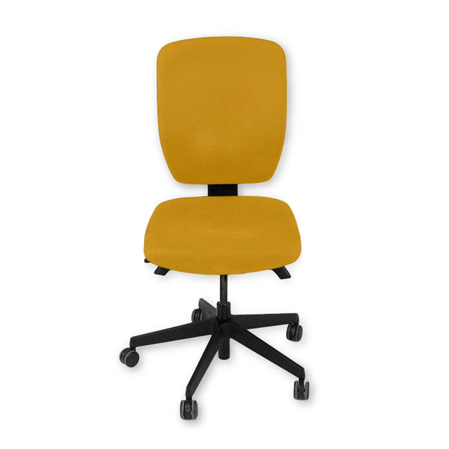 Senator: Dash Fully Adjustable Task Chair in Yellow Fabric Without Arms - Refurbished