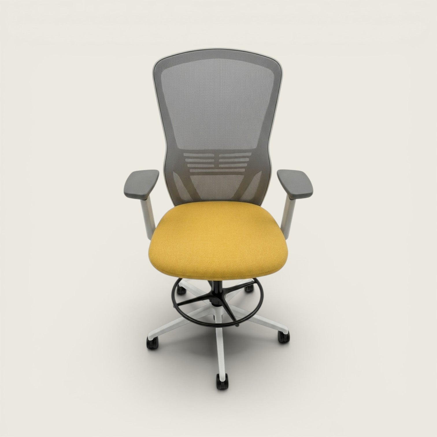 <tc>Senator</tc>Silla de dibujo Ousby en color amarillo - Restaurada