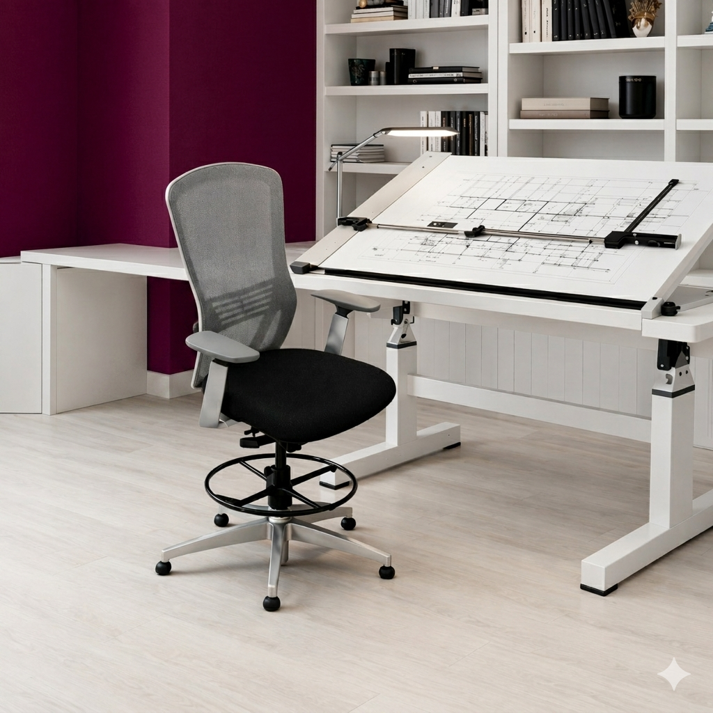 <tc>Senator</tc>Silla de dibujo Ousby en color negro - Restaurada