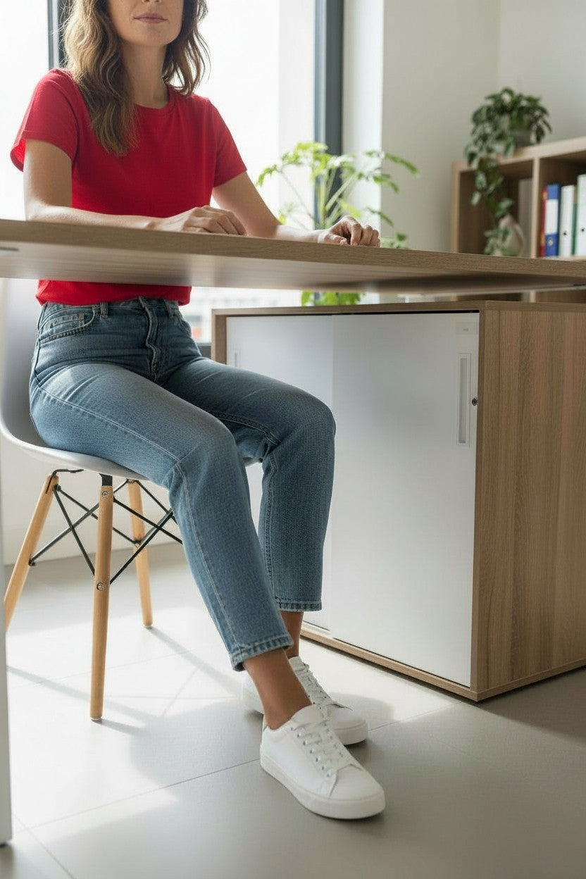 <tc>Senator</tc>: Credenza frontal blanca - Reacondicionada