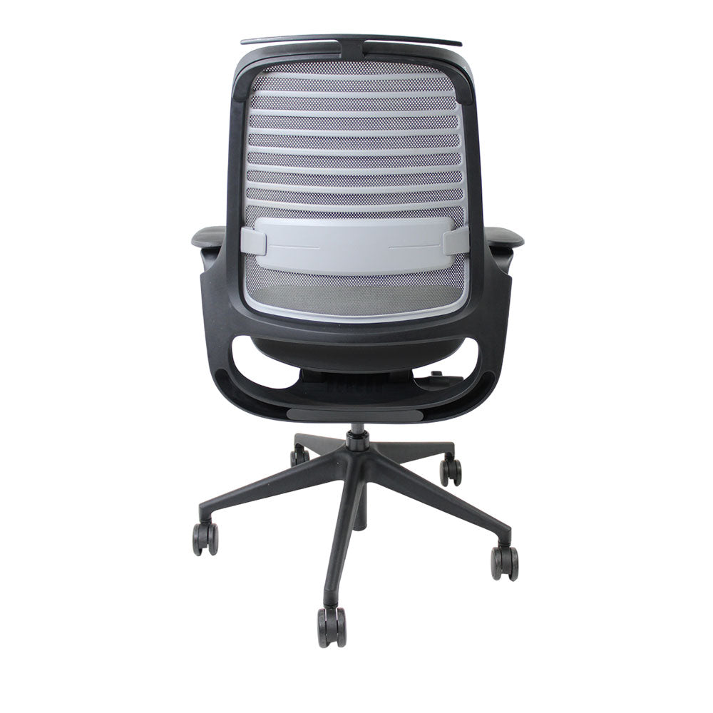 <tc>Steelcase</tc>Silla de oficina ergonómica Serie 1 en tela gris - Reacondicionada