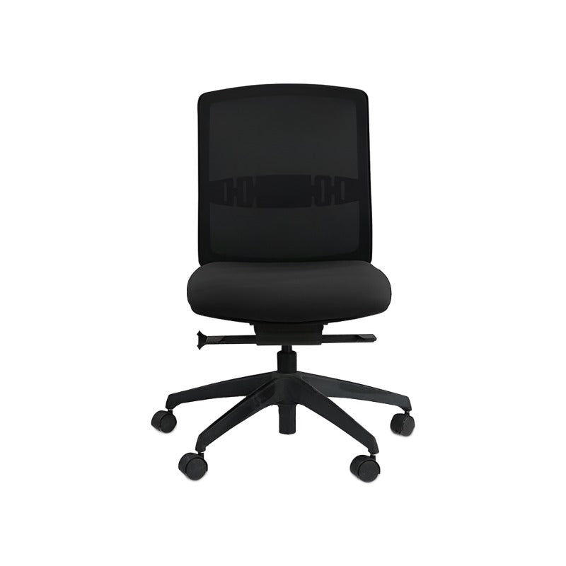 Steelcase: Silla operativa Reply (estructura negra) sin brazos - Reacondicionada